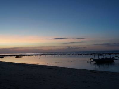 Coucher de soleil sur les Gilis