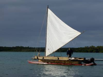 Baie d'Upi - notre piroque