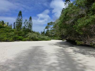 Baie d'Oro - un bras de mer à marée basse