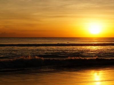 Coucher de soleil sur Kuta