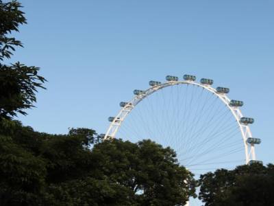 La célèbre roue de Singapoure