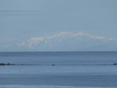 En approche de l'ile Sud qui annonce la couleur : blanche