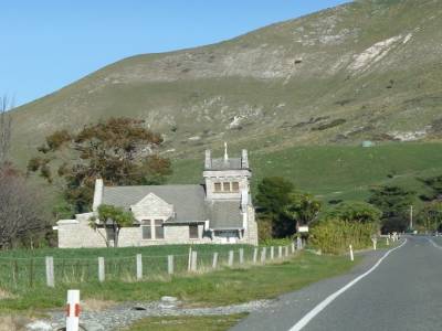 Sur la route de Kaikoura à la sortie de Picton