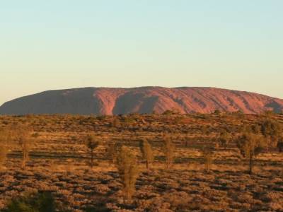 Uluru au coucher du soleil