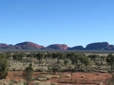 vue d'ensemble des monts Olgas