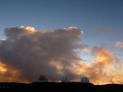 couche de soleil sur Mauna Kea