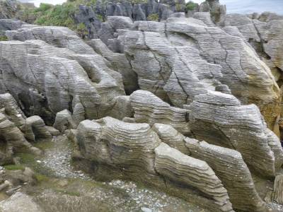 Pancakes au dessus de Greymouth