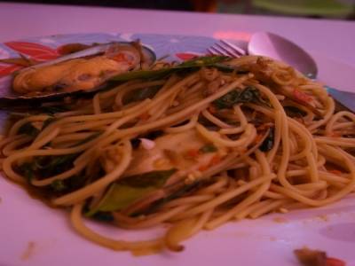 Moules au basilic et gingembre