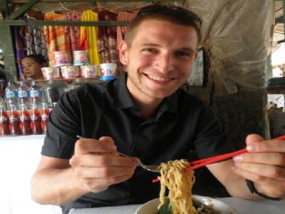 Noodles dans une échoppe