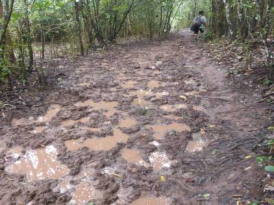 La boue apres la pluie