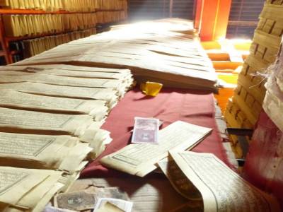 Monastère de Ganden - librairie