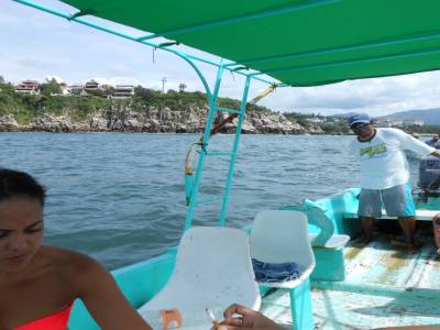 sur le bateau.. pour voir des tortues