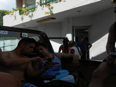 dans le pick up des coupins