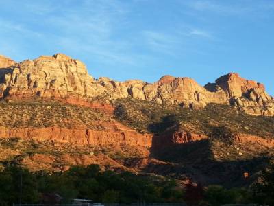 Vue de notre chamre a Zion