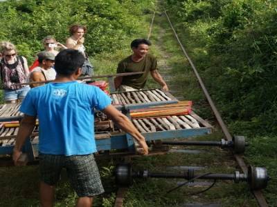 Bamboo train