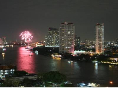 feu d'artifice à Bangkok