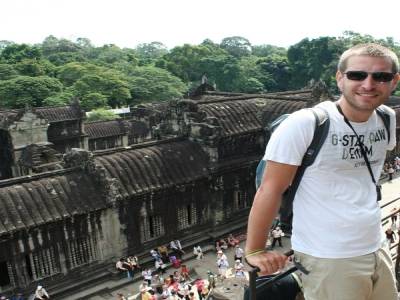 Yohann à Angkor Vat