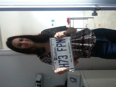la plaque de ma pitite voiture