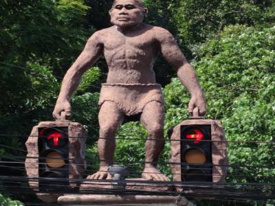 singe en vacances