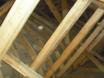 Le toit en forme de coque retournee vue d en haut