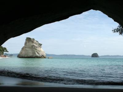 Cathedral Cove et ses falaises
