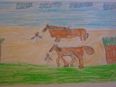 Mon plus beau rêve est de monter à cheval (Nadine)