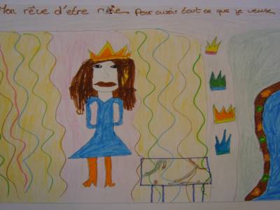 Mon rêve est d'être riche pour avoir tout ce que je veux! (Cindy)