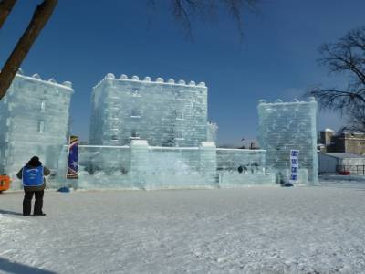Le palais de Bonhomme, effigie du Carnaval de Quebec