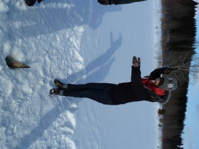 Chris a la peche blanche