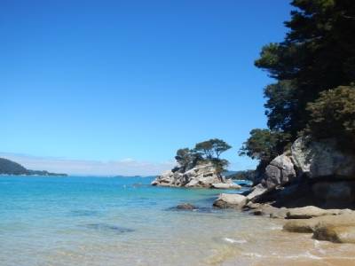 eau turquoise et sable blanc
