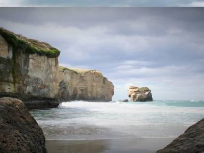 falaises et océan déchainé