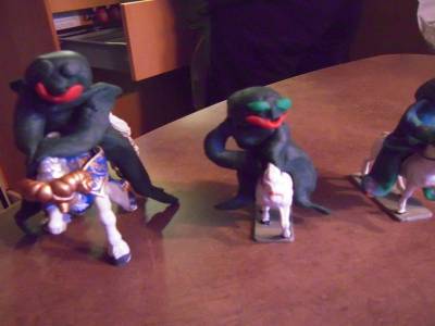 Papa, Maman, Théo sur leur lipizzan