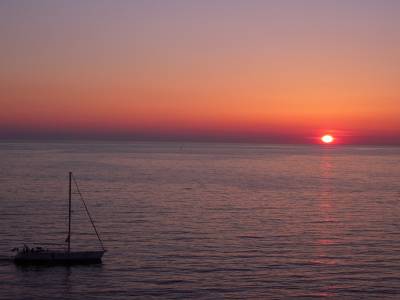 Soleil couchant à Rovinj
