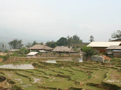 village et rizières
