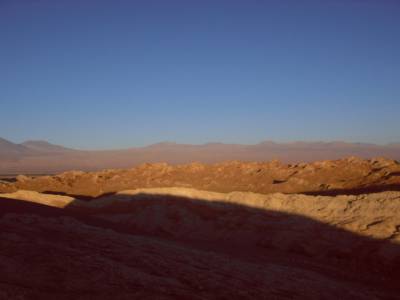 Coucher de soleil sur le desert d Atacama