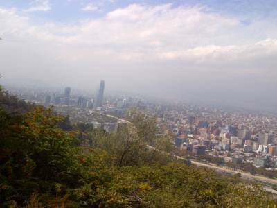 SANTIAGO - vue de la colline