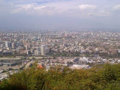 SANTIAGO - vue de la colline