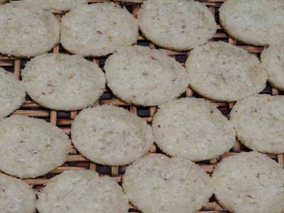 Galettes de riz - sechage