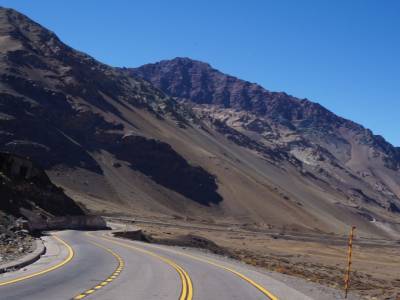 Sur la route en direction de l'Argentine