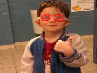 la piscine......c'est trop chouette !!