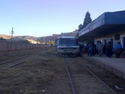 Voyage à POTOSI - la gare de départ
