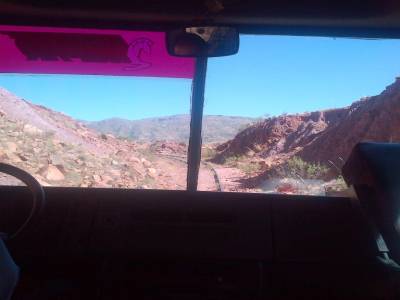 Voyage à POTOSI - vue du train