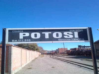 Voyage à POTOSI - altitude de la gare