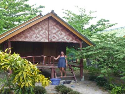 Nous avons changer de bungalow le lendemain pour être sur la plage principale.