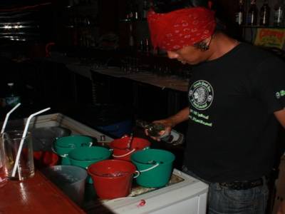 Les fameux ''thai buckets''