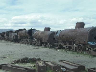 Le cimetiere de trains de Uyuni