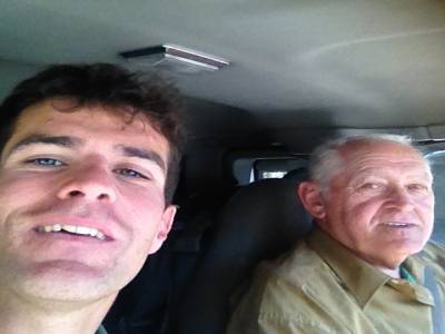 Sur la route Quebec city Montrea avec Michel agriculteur a la retraite  