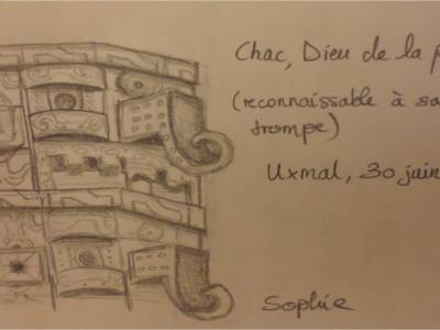 Uxmal - Chac dessin