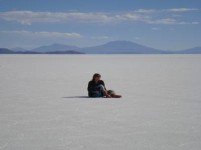 Salar de uyuni - seule au monde