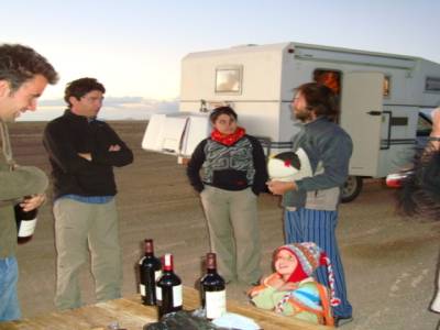 Uyuni - soirée entre francais